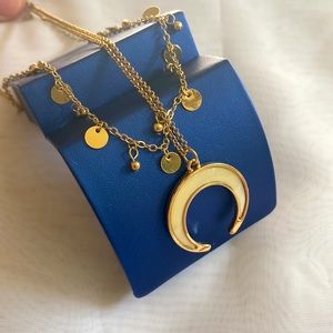 4 for $12 Jewelry -2 Strand Gold Mother of Pearl Necklace